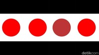 Dari empat lingkaran di atas, ada satu yang berbeda. Yang mana ya? (Foto: detikHealth) 