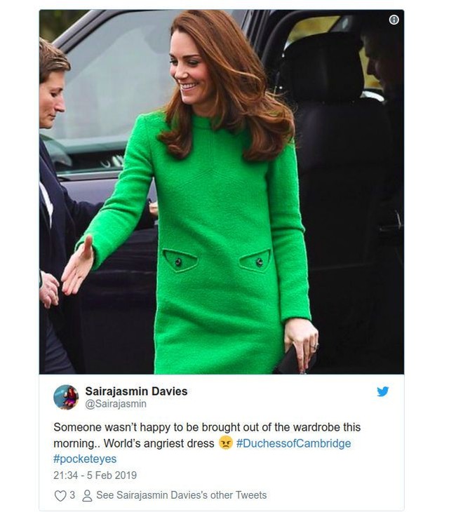 Gaun itu jelas tidak senang dipakai hari ini, kata seorang netizen yang lalu membuat gaun itu dijuluki worlds angriest dress atau gaun paling marah sedunia. Foto: Dok. Getty Images