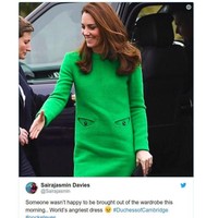 Gaun itu jelas tidak senang dipakai hari ini, kata seorang netizen yang lalu membuat gaun itu dijuluki worlds angriest dress atau gaun paling marah sedunia. Foto: Dok. Getty Images