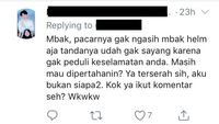 Kocak dan Bijak, Pesan untuk Wanita yang Pacarnya Rusak Motor saat Ditilang