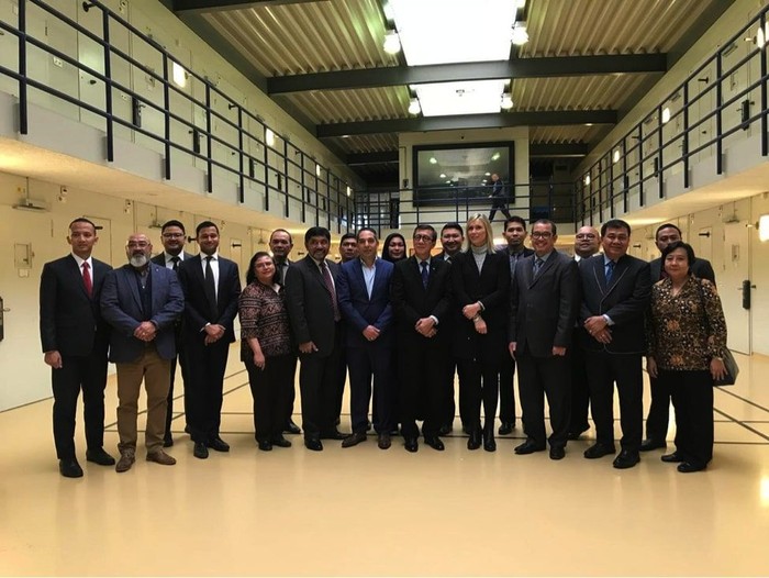 Menkum HAM Hadiri Konferensi di Den Haag untuk Bahas Akses Keadilan