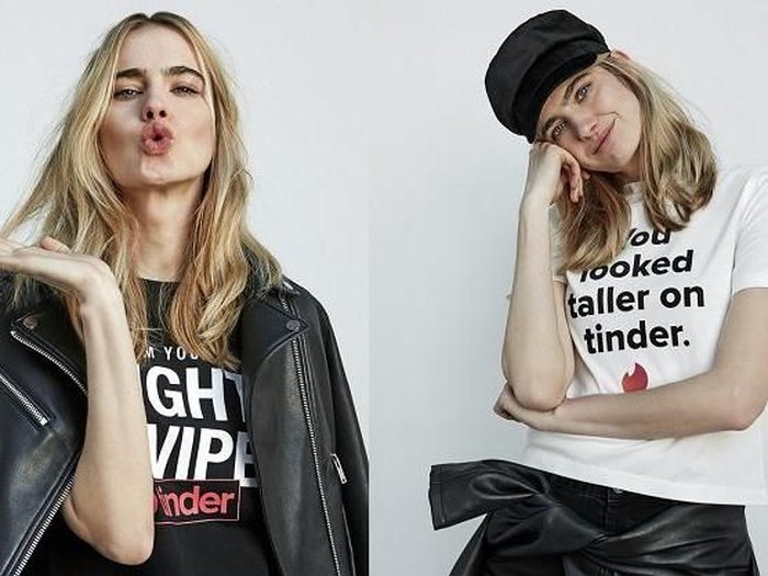 Koleksi busana kolaborasi Tinder dan Stradivarius. Foto: Dok. Stradivarius Koleksi busana kolaborasi Tinder dan Stradivarius. Foto: Dok. Stradivarius