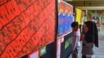 Keren! Beragam Motif Batik Karya Siswa SD Dipamerkan