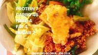 Menu makannya kali ini terlihat sama. Tapi total lemaknya lebih rendah dibanding menu sebelumnya. Kalau menu sebelumnya tertulis FAT 15, di menu ini tertulis FAT 4. Foto: Instagram diphabarus
