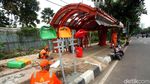 Pasca Tertimpa Pohon, Halte Rusak di Jalan Asia Afrika Diperbaiki