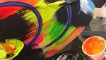 Cakep, Helm Valentino Rossi Dilukis Tangan
