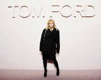 Courtney Love di fashion show Tom Ford saat New York Fashion Week tahun lalu.