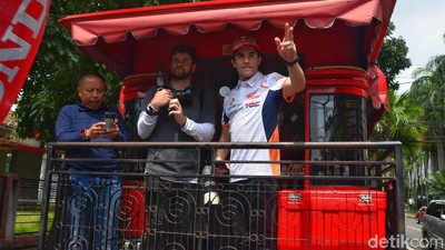 Keseruan Marc Marquez Saat di Bandung