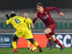 Nicolo Zaniolo, gelandang muda Italia yang kini jadi andalan baru AS Roma. (Alessandro Sabattini/Getty Images)