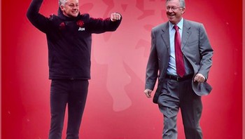 Solskjaer makin diyakini sebagai pengganti Ferguson yang paling tepat. Foto: istimewa
