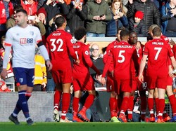 Ini adalah gol ke-12 Mane musim ini sekaligus untuk pertama kalinya mampu mencetak gol di empat laga beruntun Premier League. (Phil Noble/Reuters)