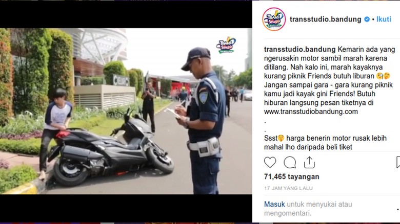 Parodi Banting Banting Motor Kocak Trans Studio Bandung