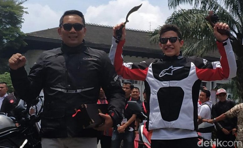 Marquez saat berada di Bandung. Foto: Mukhlis Dinillah Marquez saat berada di Bandung. Foto: Mukhlis Dinillah