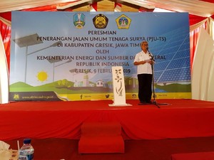 1.200 Lampu Surya Terangi Jalan Raya 4 Kabupaten di Jawa Timur