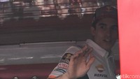 Marc Marquez sapa pencintanya di Bandung. Foto: Lucas/Mukhlis/detikOto