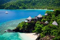 Deretan villa di pinggir pantai (Laucala Island/Facebook)