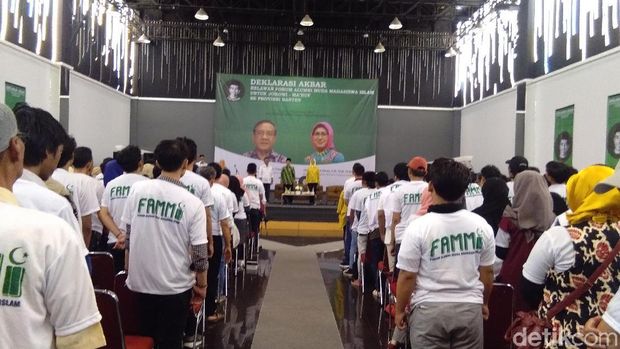 Alumni Muda Mahasiswa Islam Banten Deklarasi Dukung Jokowi-Ma'ruf Amin