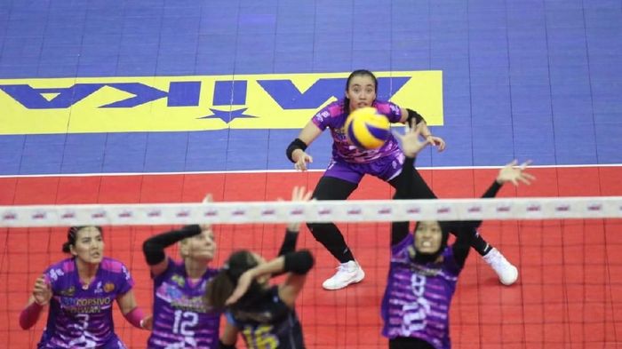 Popsivo Polwan mengalahkan Bank Bjb Pakuan dalam due lima set di final four putaran I Proliga 2019. Foto: Andhika Dwi Popsivo Polwan mengalahkan Bank Bjb Pakuan dalam due lima set di final four putaran I Proliga 2019. Foto: Andhika Dwi
