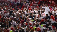 Jokowi menyampaikan pidatonya.