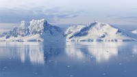Lanskap putih berupa es mendominasi daratan Half Moon Island (iStock)