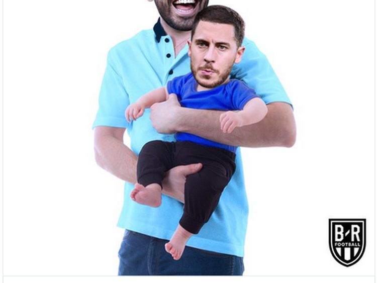 Meme Kocak Chelsea Dilumat City: Hazard Digendong Aguero