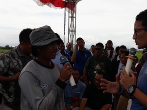 Petani Curhat ke Sandi: Jangan Sampai Tanam Bawang Tumbuh Utang