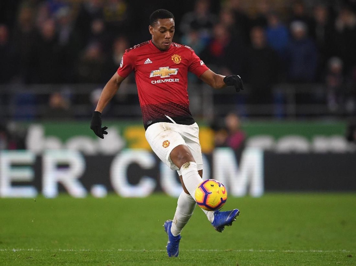 Pemain Manchester United, Anthony Martial. (Foto: Stu Forster/Getty Images)