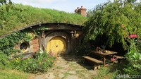 Rumah Samwise Gamgee, salah satu karakter The Lord of The Rings. Desa Hobbiton merupakan tempat syuting asli The Lord of The Rings dan The Hobbit (Fitraya/detikTravel)