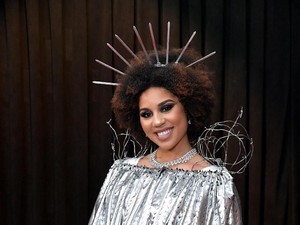 Cari Atensi, Penyanyi Ini Pakai Kostum Tembok Perbatasan di Grammy 2019