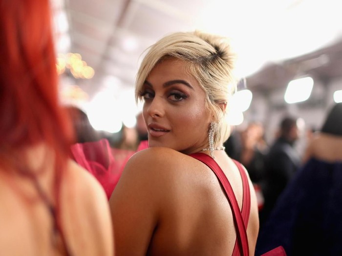 Bebe Rexha LOS ANGELES, CALIFORNIA - FEBRUARY 10: Bebe Rexha attends the 61st Annual GRAMMY Awards at Staples Center on February 10, 2019 in Los Angeles, California. (Photo by Jon Kopaloff/Getty Images)