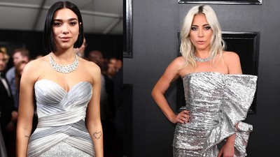 Sexy In Silver! Dua Lipa dan Lady Gaga
