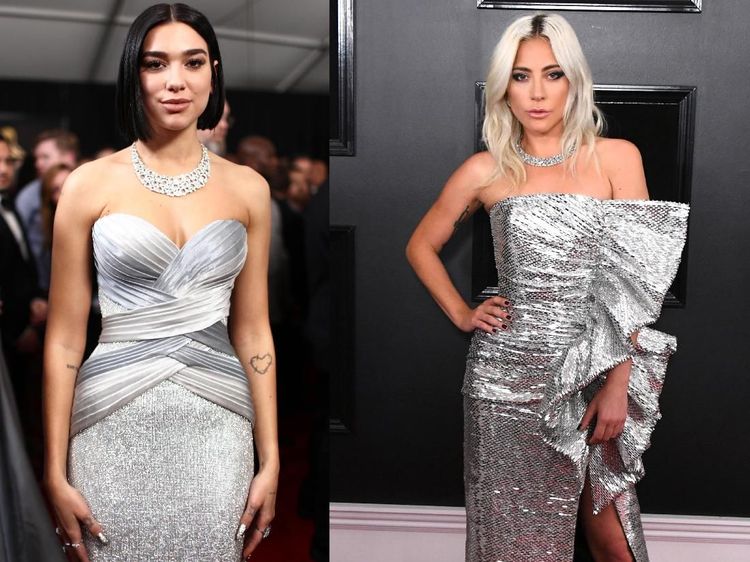 Sexy In Silver! Dua Lipa dan Lady Gaga