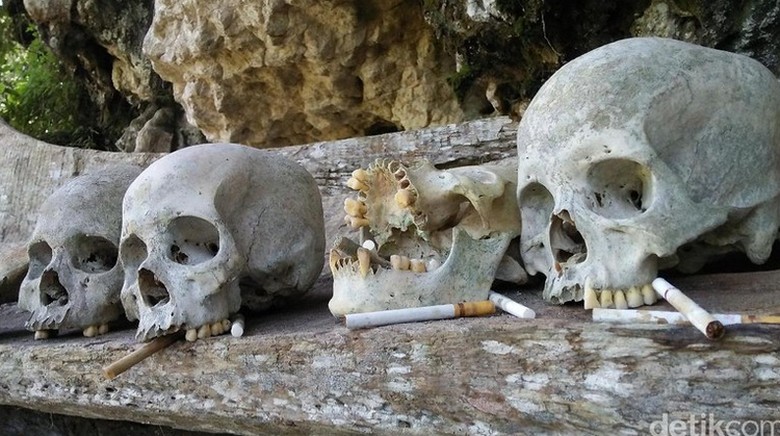 Tengkorak di Makam Tana Toraja (Bona/detikTravel) Tengkorak di Makam Tana Toraja (Bona/detikTravel)