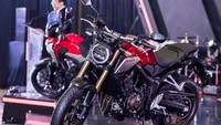 Penampakan motor terbaru Honda yaitu Honda CB650R.