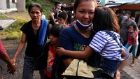Kecamatan yang paling parah terkena dampak erupsi Gunung Karangetang adalah Kecamatan Siau Barat Utara.