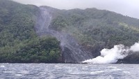 Aktivitas vulkanik gunung ini dengan guguran lava terjadi sejak November 2018 lalu.  (Foto: Dok. BNPB)