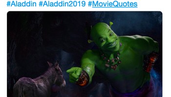 Netizen ini menganggap Wll Smith lebih cocok jadi Shrek. Foto: istimewa