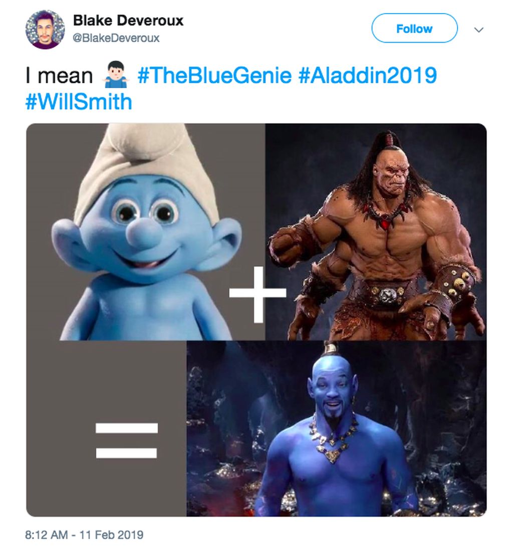 Jin Aladdin Ala Will Smith Jadi Bulan Bulanan Meme Foto 7