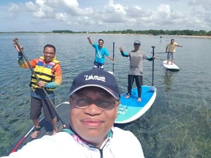 Dirut BPJS TK Bakal Ikut Kompetisi Stand Up Paddling Internasional