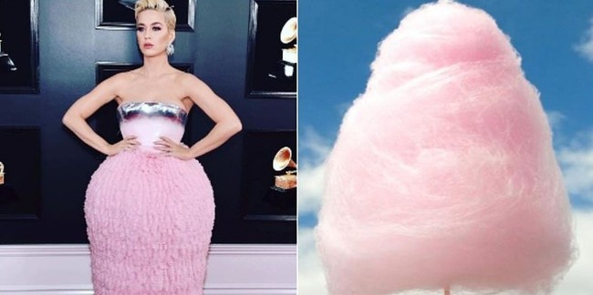 Ketika gaunnya disamakan dengan gulali warna pink yang membuat kita ingin mencicipinya. Foto: Istimewa