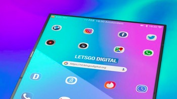 Saat terentang, Xiaomi Flex ini ukurannya seperti tablet. Foto: LetsGoDigital