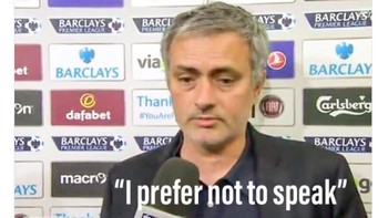 Ketika diwawancara, Mourinho tak mau komentar soal hasil semalam. Foto: istimewa