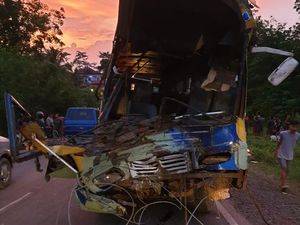 Korban Tewas Bus Tabrak Truk di Banyuasin Sumsel Bertambah Jadi 4 Orang