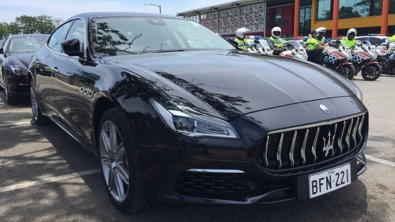 Mobil Maserati yang digunakan di KTT APEC Papua Nugini belum dikembalikan ke negara Foto: ABC Australia Mobil Maserati yang digunakan di KTT APEC Papua Nugini belum dikembalikan ke negara Foto: ABC Australia