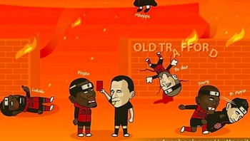 Mbappe menguasai pertandingan, para pemain MU kelabakan. Foto: istimewa