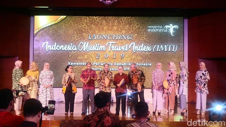 Suasana peluncuran Indonesia Muslim Travel Index (IMTI) di Kemenpar (Randy/detikTravel) Suasana peluncuran Indonesia Muslim Travel Index (IMTI) di Kemenpar (Randy/detikTravel)