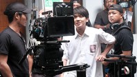 Foto eksklusif keseruan prosesi syuting Dilan 1991. Dok. Max Pictures