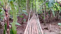 Bebatuan Puzzle atau Batu Ngampar berada di Pasir Goong, Desa Cibadak, Kecamatan Banjarsari, Ciamis, Jawa Barat (Dadang/detikTravel)