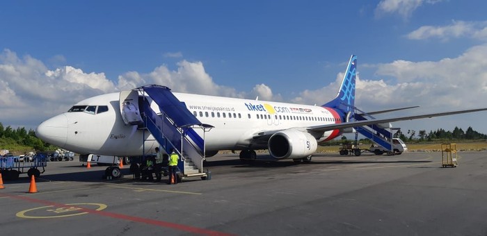 Pesawat Sriwijaya Air. Foto: Dok. AP II Pesawat Sriwijaya Air. Foto: Dok. AP II