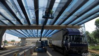 Beginilah penampakan terkini di ruas tol Cibitung-Cilincing yang akan mengelilingi ruas jalan Ibu kota Jakarta, di Cibitung, Bekasi, Kamis (14/2/2019).